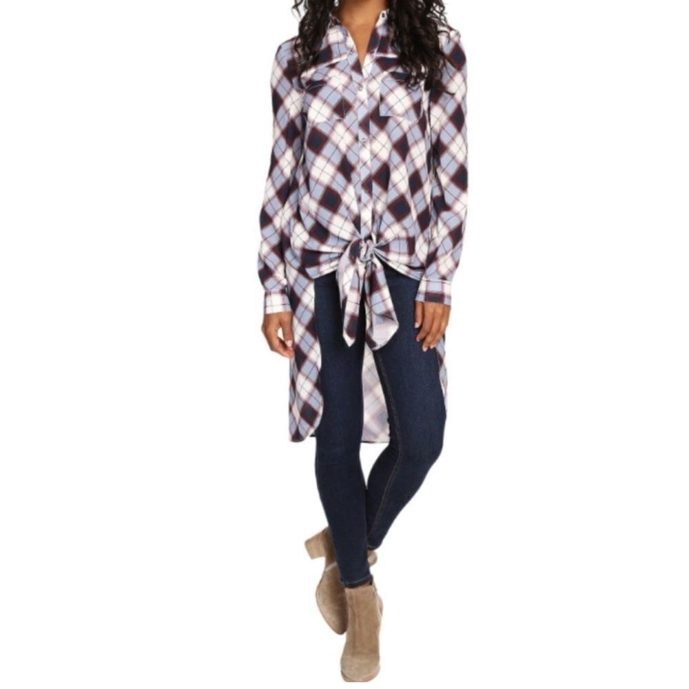 Prana Maxi Shirt Size S olive‎ green Womens Nautical Plaid Snap Front western -8 - Picture 7 of 7